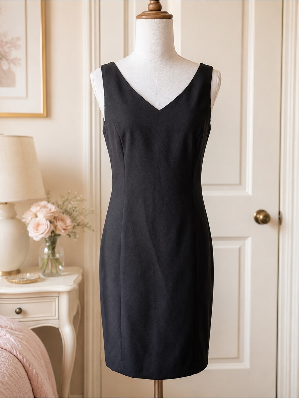MODA INTERNATIONAL BLACK Sleeveless Mini Cocktail Dress